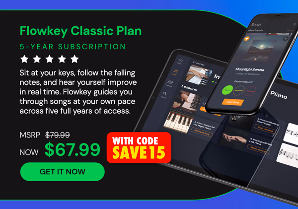 Flowkey Classic Plan: 5-Year Subscription