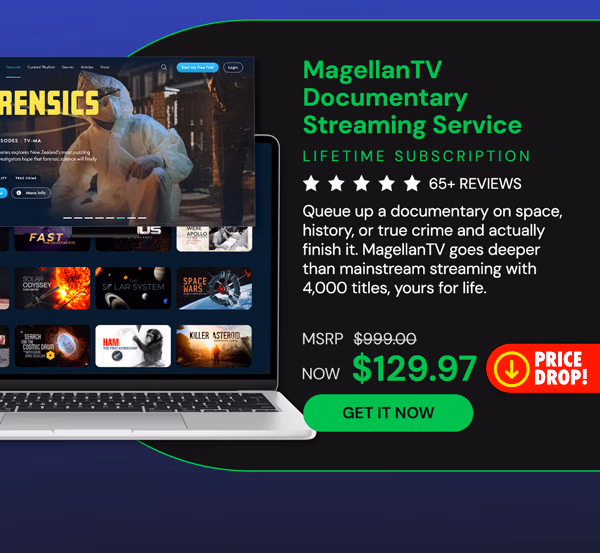 MagellanTV Documentary Streaming Service: Lifetime Subscription