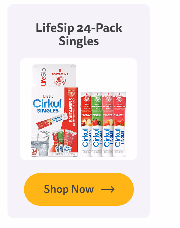 Save 15% - LifeSip 24-Pack Singles