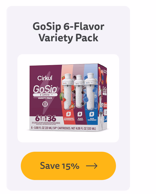 Save 15% - GoSip 6-Flavor Variety Pack