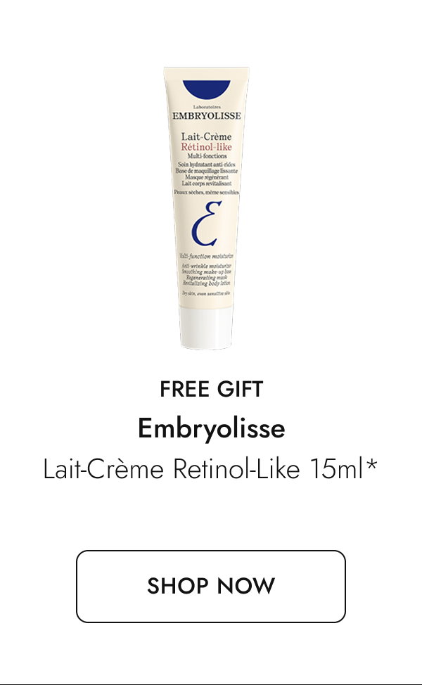 Free gift from Embryolisse. Shop here.