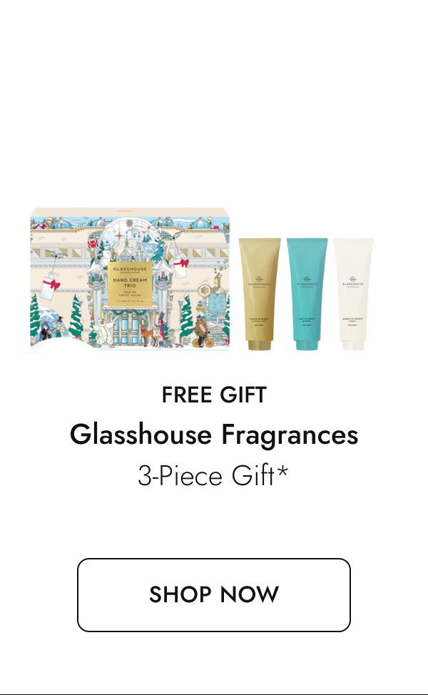 Free gift from Glasshouse Fragrances. Shop here.