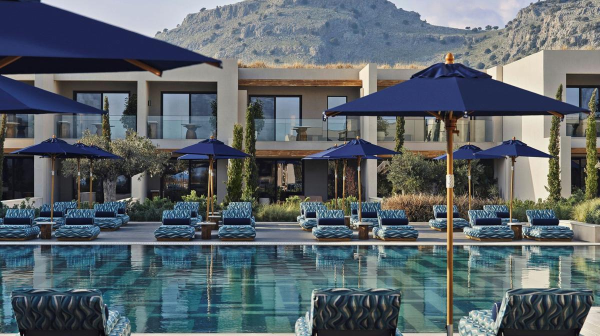 Greek Island Glamour: Rhodes Beachfront Hideaway with Daily Breakfast & Daily EUR50 Dining Credit