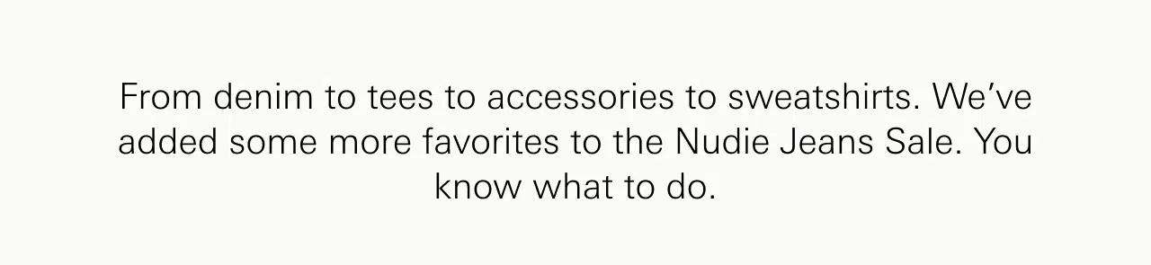 Nudie Jeans Sale