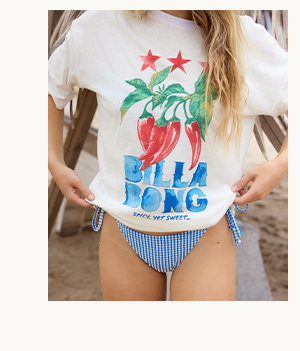 Sun Dialed Short Sleeve Tee & Bikini Bottom