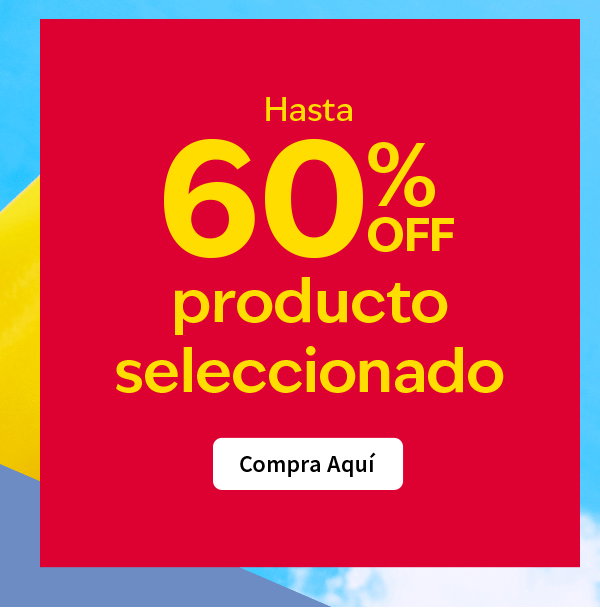 Hasta 60% OFF producto seleccionado