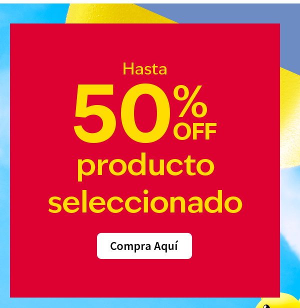 Hasta 50% OFF producto seleccionado