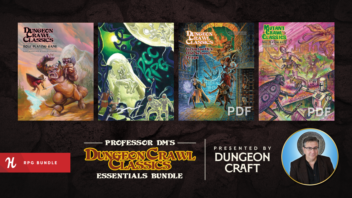 Dungeon crawlers, you’ll want to snag this mega-bundle of TTRPG rulebooks and more presented by Professor DM! 