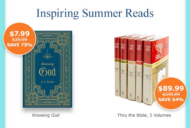 Shop Books! Knowing God, Thru the Bible, and more!