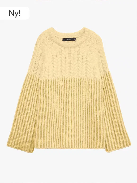 Oversized strikkegenser