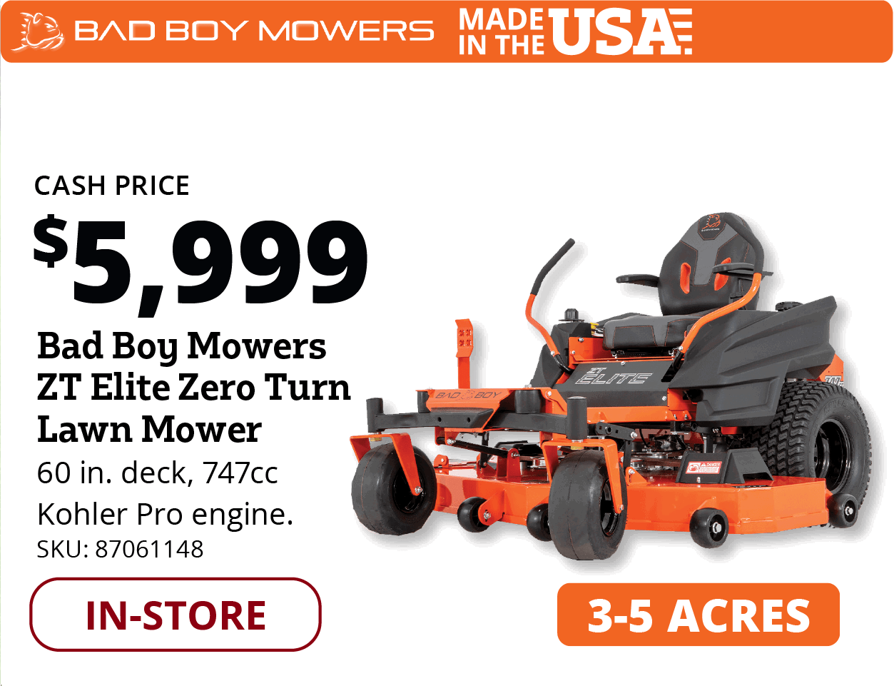 Bad Boy ZT Elite Mower