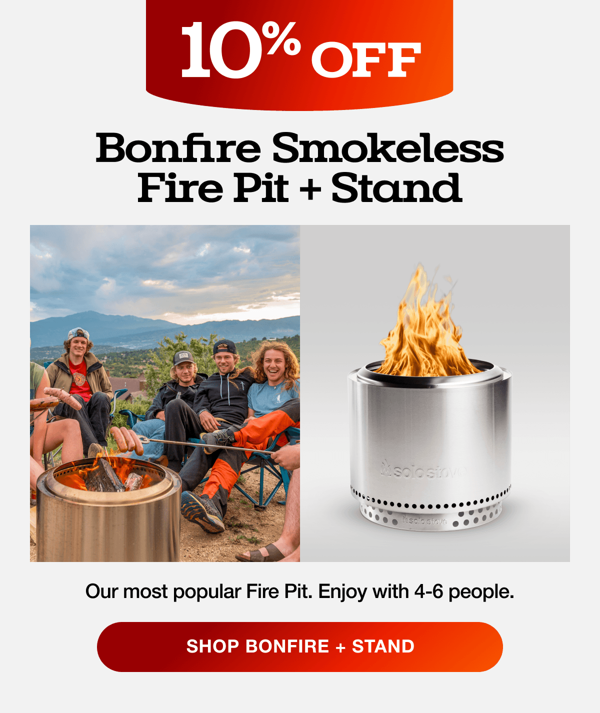 Bonfire 19.5 Fire Pit + Stand Bundle