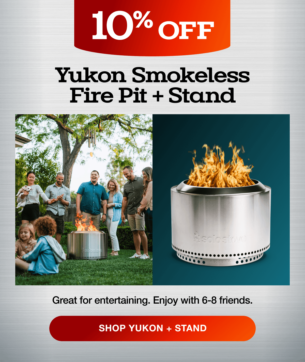 Yukon 27 Fire Pit + Stand Bundle