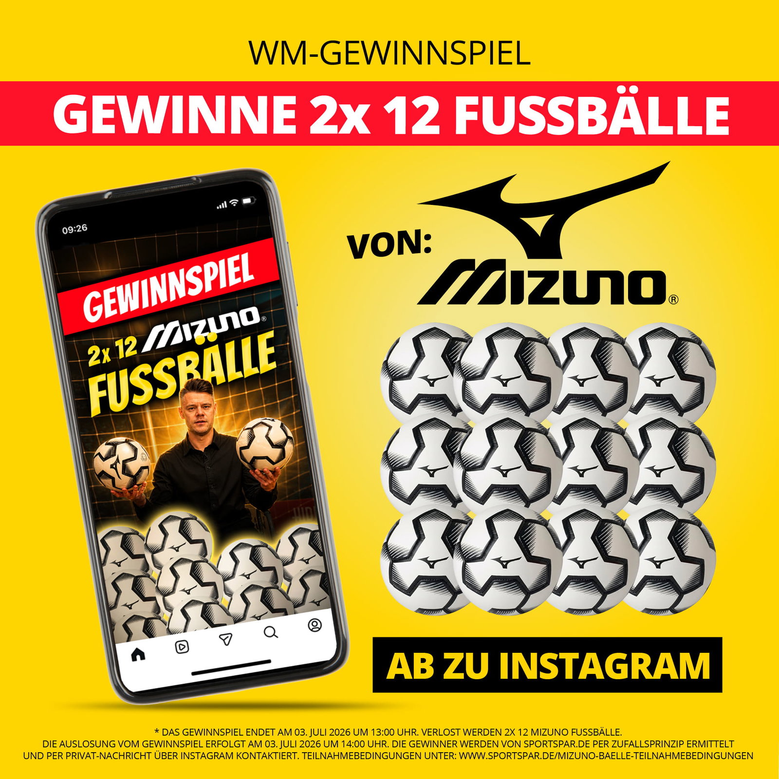 🎉 GEWINNSPIEL: 2x MIZUNO BALLPAKETE! 🎉