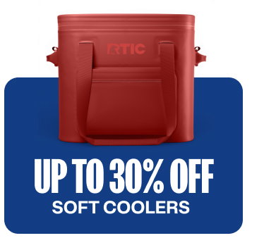 up to 30% off soft coolers