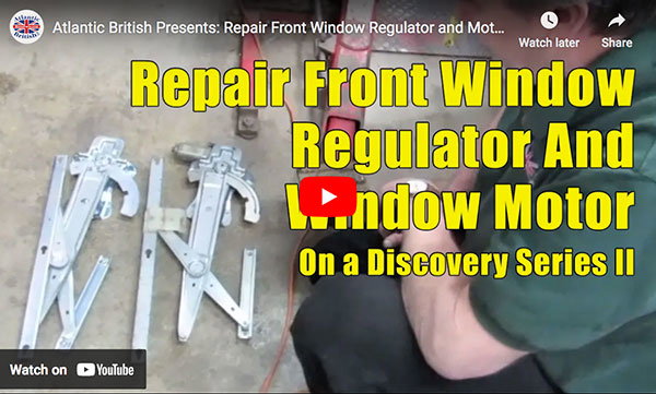 Repair Front Window Regulator And Window Motor On Discovery Series II