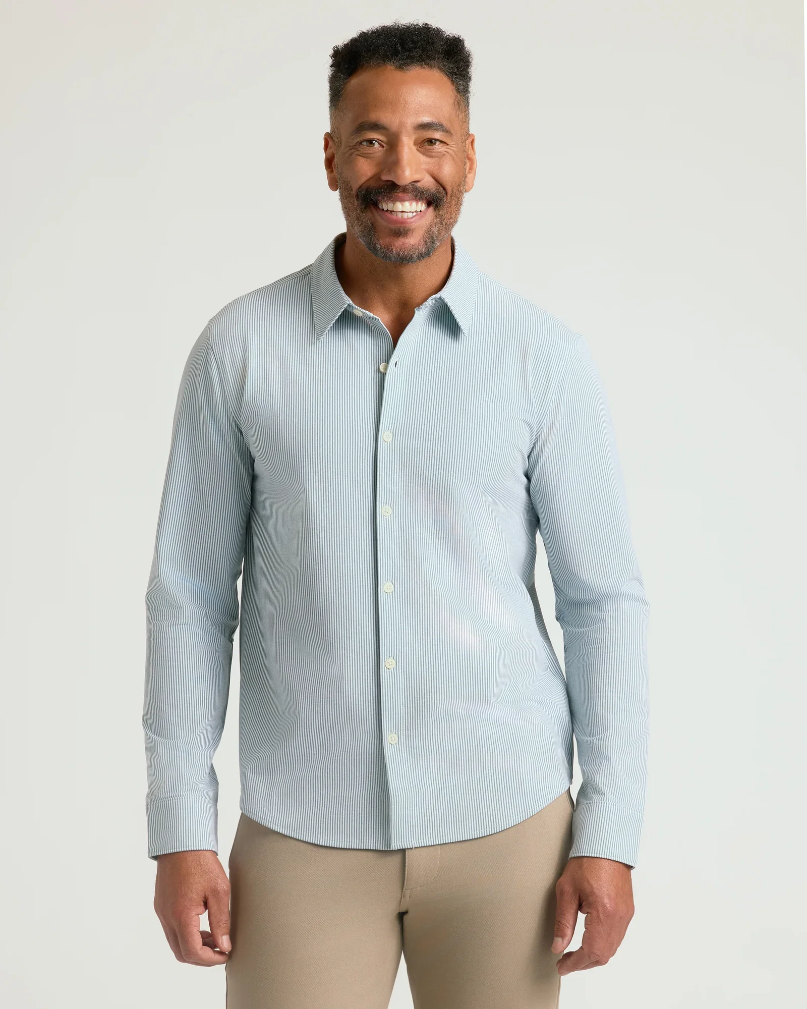 Image of Juniper Stripe Classic Stretch Oxford 2.0