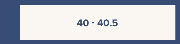 40 - 40.5