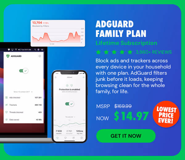 AdGuard Family Plan: Lifetime Subscription