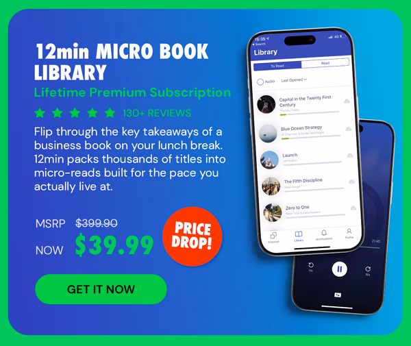 12min Micro Book Library: Lifetime Premium Subscription