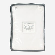 Double White Quilted Mattress Protector