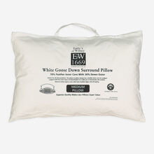 White Goose Down Surround Pillow 74x48cm