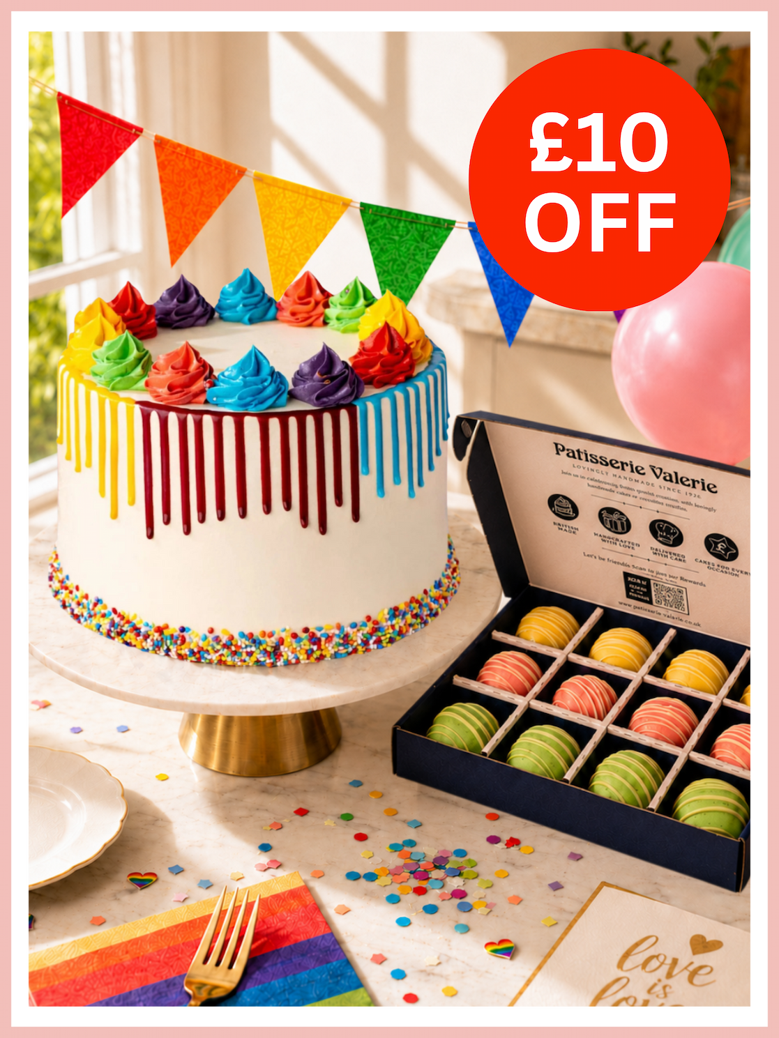 Rainbow Pride Cake Bites Bundle