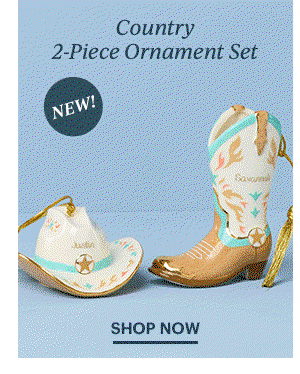 Country 2-Piece Ornament Set  SHOP NOW