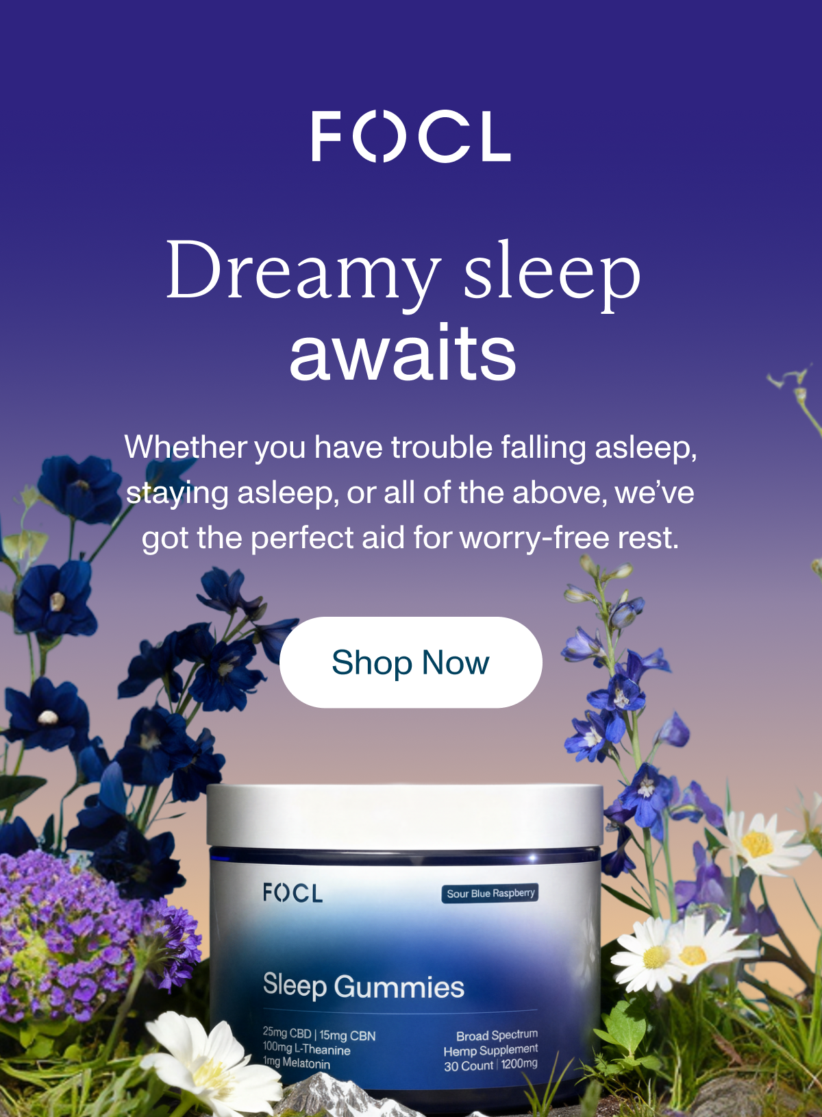 Whether you have trouble falling asleep, staying asleep, or all of the above, we've got the perfect aid for worry-free rest.