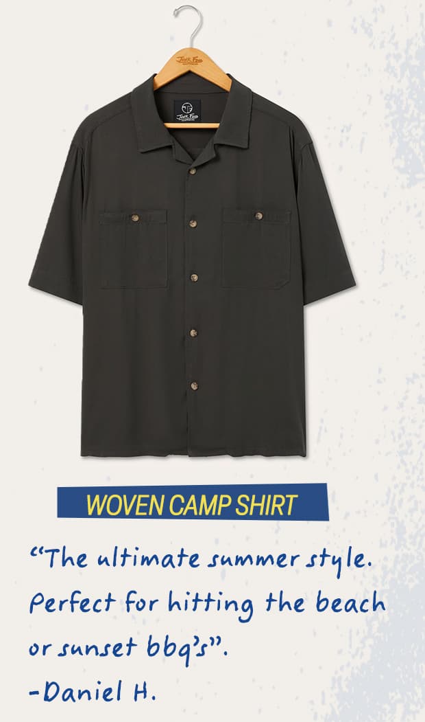 woven camp shirt