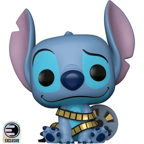 Lilo & Stitch Stitch with Movie Reel Funko Pop! Vinyl Figure #1779 - Entertainment Earth Exclusive