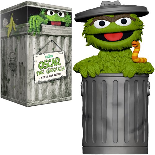 Sesame Street Oscar The Grouch SuperSize Vinyl Figure