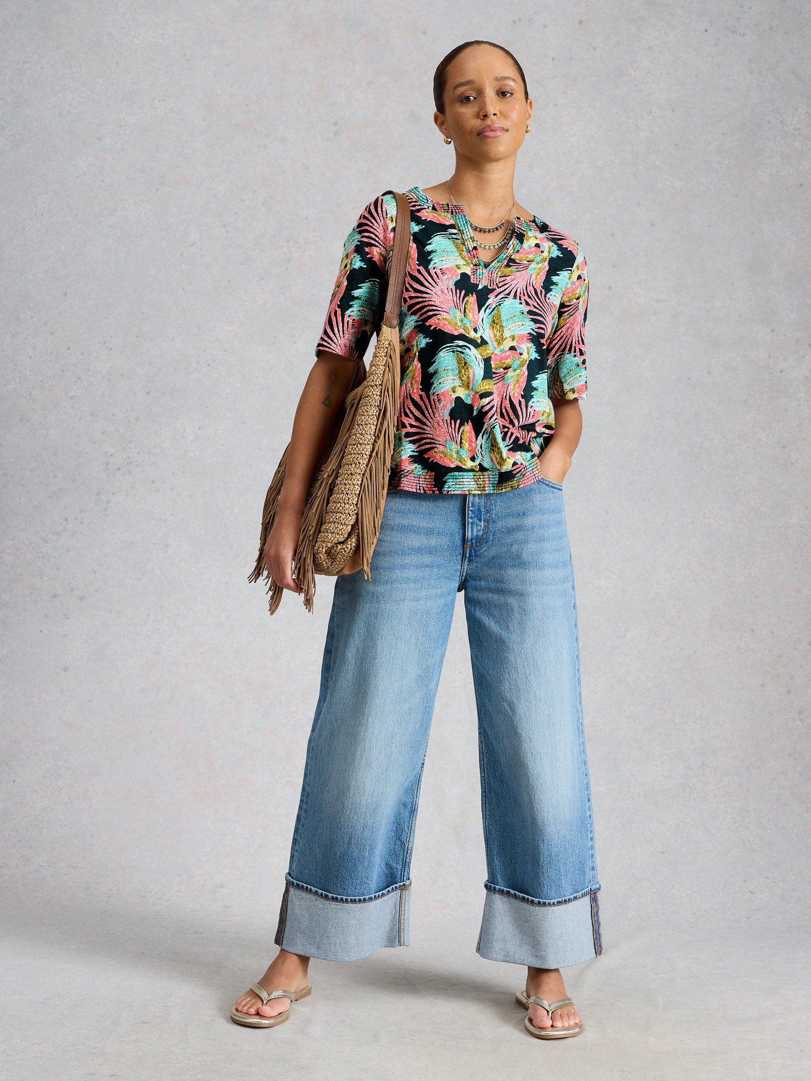 Shop Weaver Notch Neck Tee