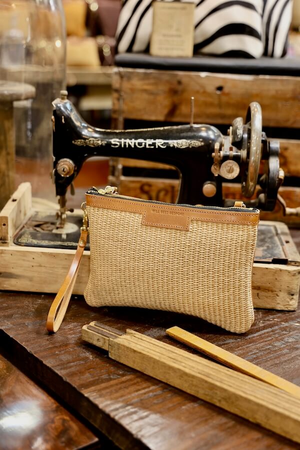 Raffia Clutch