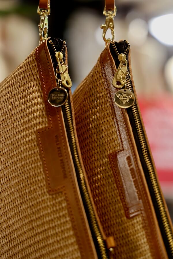 Raffia in the workshop