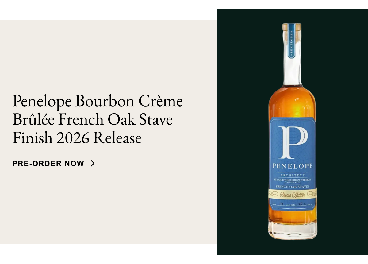penelope bourbon crème brûlée french oak stave finish 2026 release
