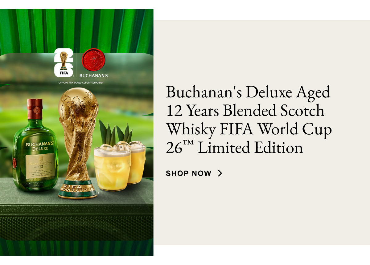 buchanan's deluxe aged 12 years blended scotch whisky fifa world cup 26™️ limited edition