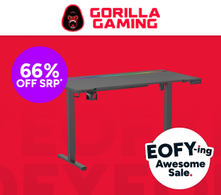 Gorilla Gaming RGB Electric Standing Desk (140 x 73cm) Product Image