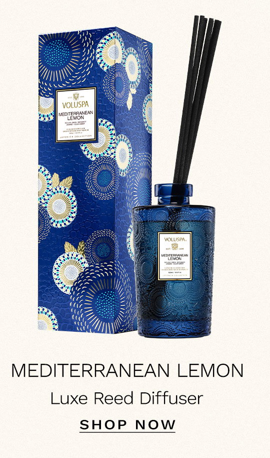 Mediterranean Lemon Luxe Reed Diffuser. Shop now.