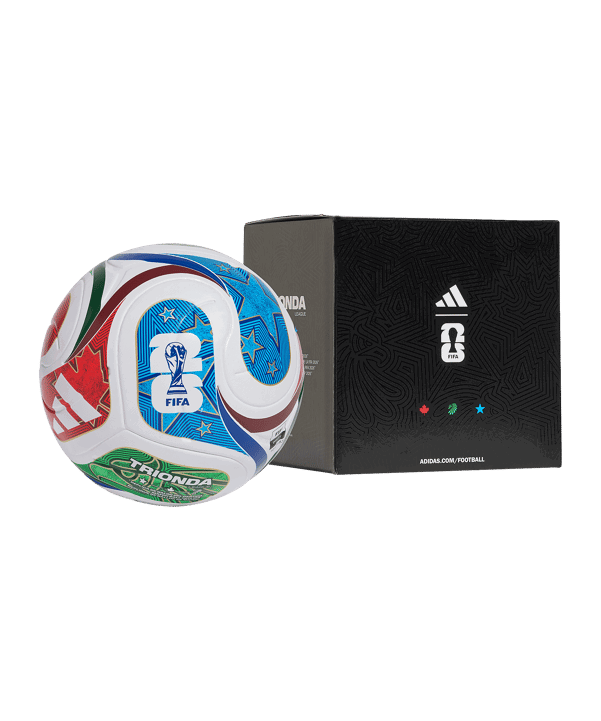 adidas World Cup 26 Trionda League BOX Trainingsball Weiß