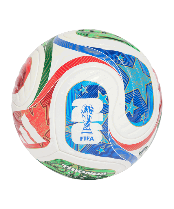 adidas World Cup 26 Trionda Pro Spielball Weiß