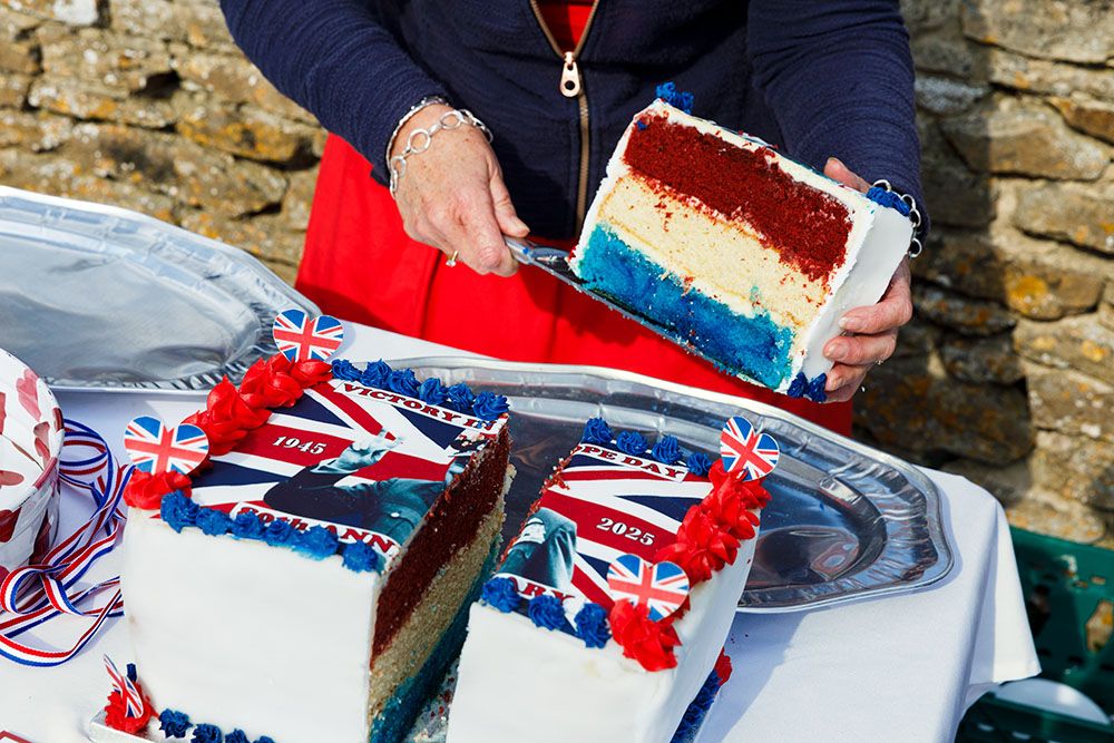 Martin Parr photographing prize-winning vegetables at a fete