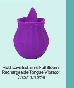Full Bloom Rechargeable Tongue Vibrator 3 Inch - Hott Love Extreme