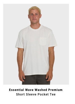 Essential Wave Washed Premium Short Sleeve Pocket Tee