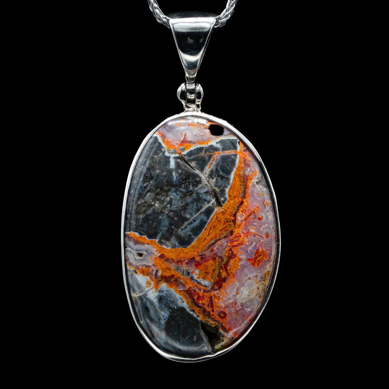 Image of Magma Chalcedony Pendant - 1.227