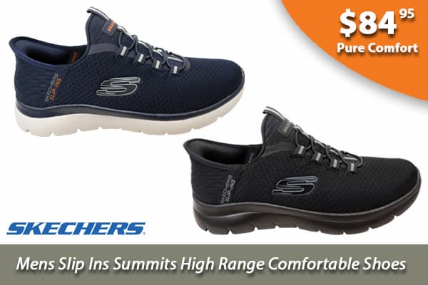 Skechers Mens Slip Ins Summits High Range Comfortable Shoes