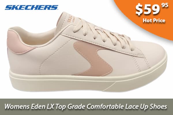 Skechers Womens Eden LX Top Grade Comfortable Lace Up Shoes