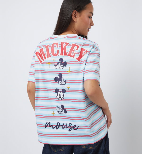 Disney Mickey Striped T-Shirt