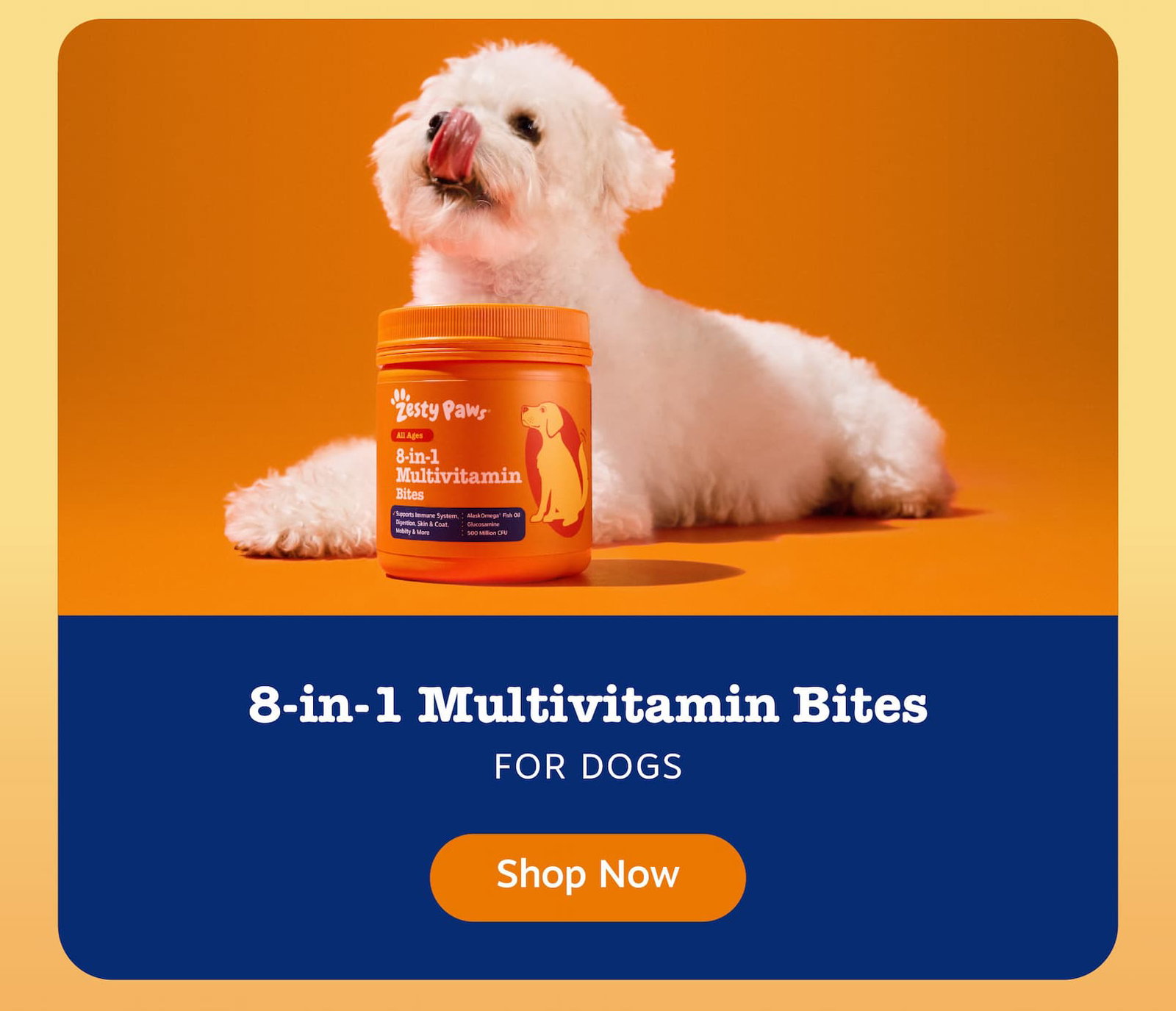 8-in-1 Multivitamin Bites for Dogs: Add to Cart