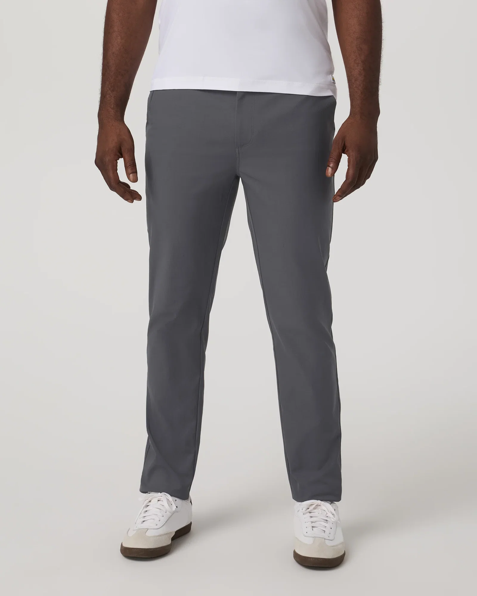 Image of Vuori Cascade Tech Chino Pants Athletic Slim Fit 32" | Charcoal